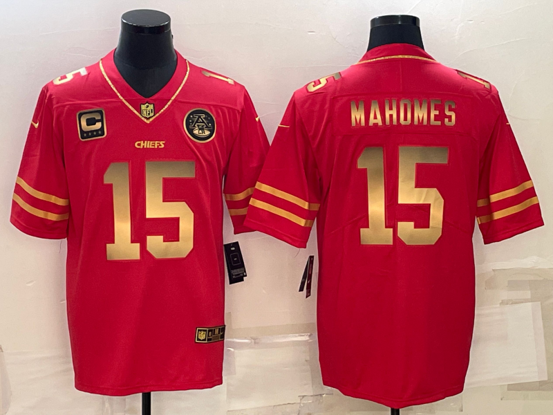 Men's Kansas City Chiefs Patrick Mahomes #15 Red Jersey